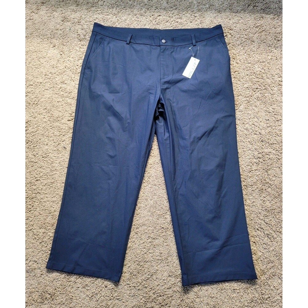 WILLIT Sports Mens 42x27 Performance Golf  Stretch Navy Blue Dress Pants New